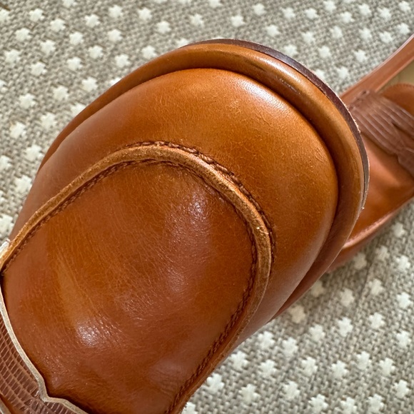 J. McLaughlin Concetta Leather Loafers Toasted Nutmeg/Brown - Picture 5 of 8